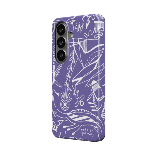 Telefono dėkliukas „Mintys“ – Samsung Galaxy | Google Pixel | Magnetic | Levandų