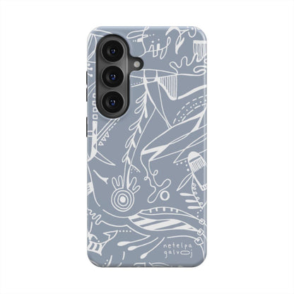 Telefono dėkliukas „Mintys“ –  Samsung Galaxy | Google Pixel | Magnetic | Rūko melsva