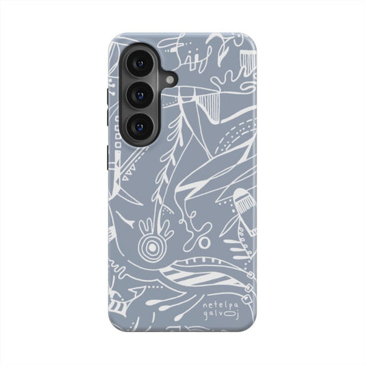 Telefono dėkliukas „Mintys“ –  Samsung Galaxy | Google Pixel | Magnetic | Rūko melsva
