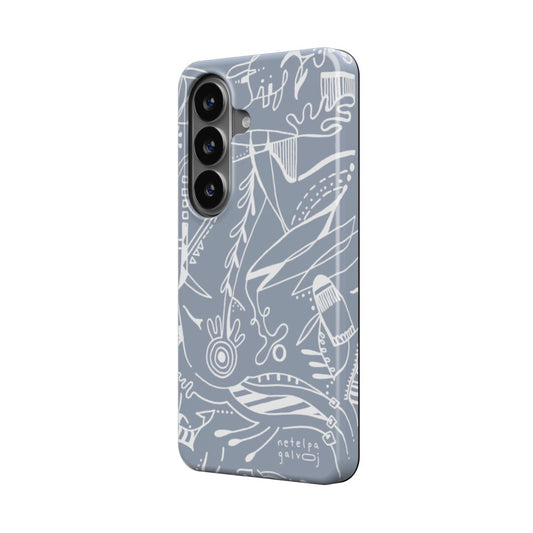Telefono dėkliukas „Mintys“ –  Samsung Galaxy | Google Pixel | Magnetic | Rūko melsva