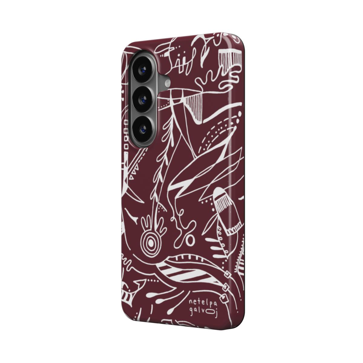 Telefono dėkliukas „Mintys“ –  Samsung Galaxy | Google Pixel | Magnetic | Vyšninė