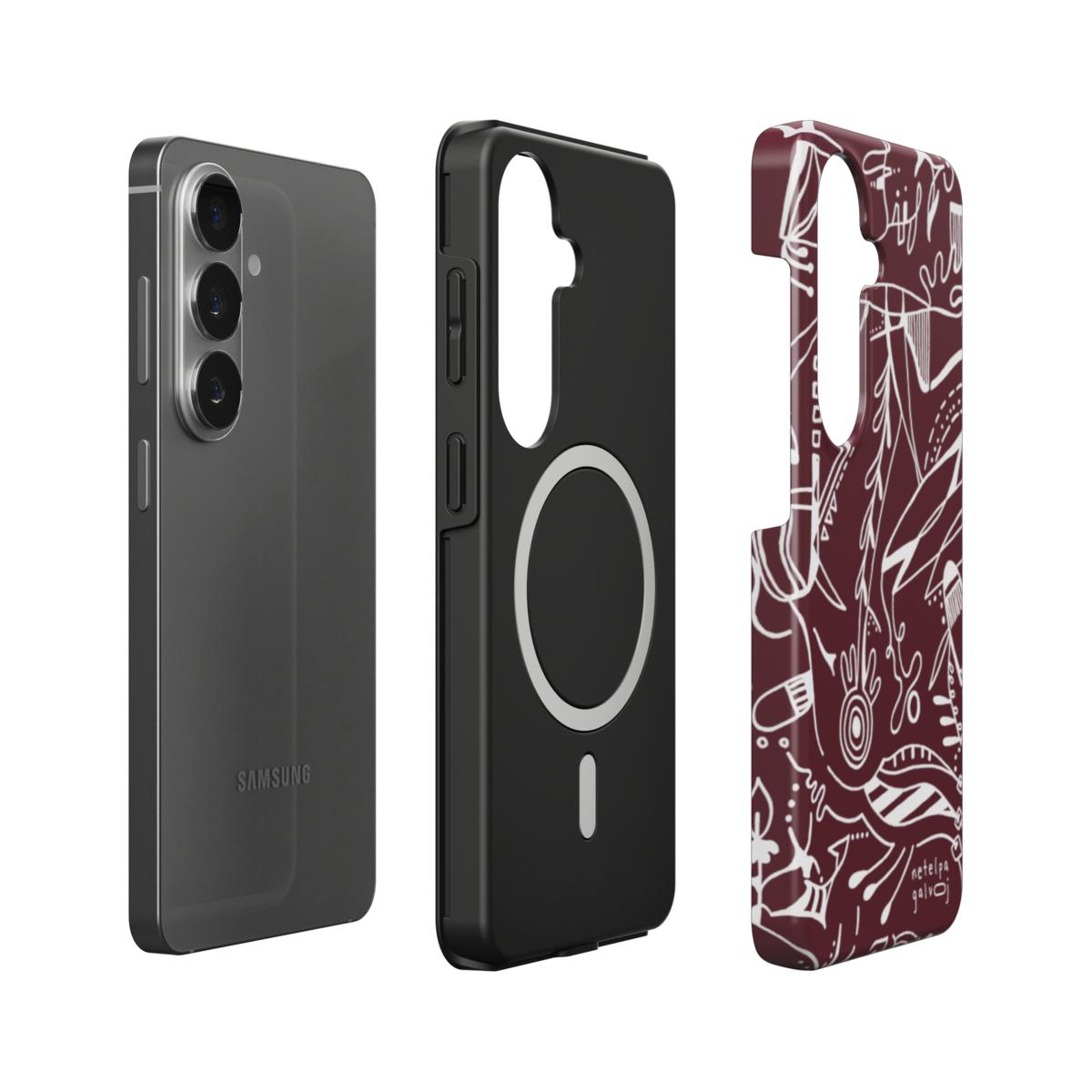 Telefono dėkliukas „Mintys“ –  Samsung Galaxy | Google Pixel | Magnetic | Vyšninė