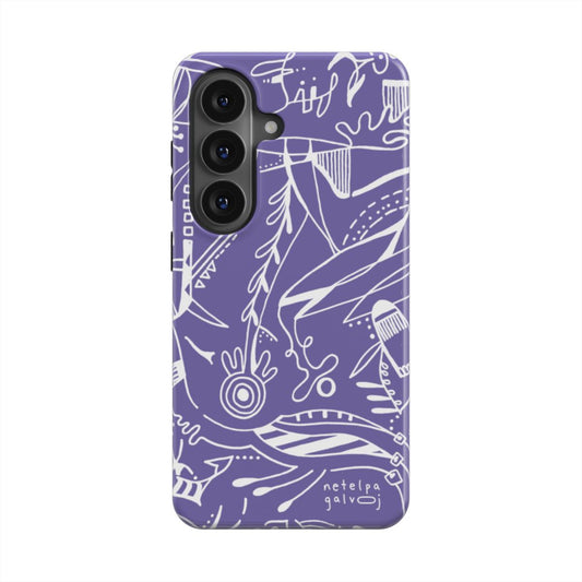 Telefono dėkliukas „Mintys“ –  Samsung Galaxy | Google Pixel | Magnetic | Levandų