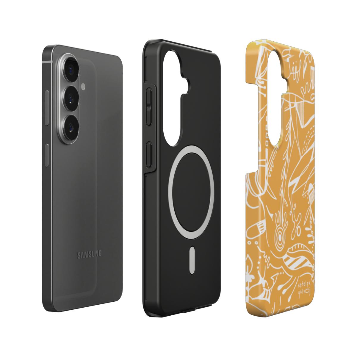 Telefono dėkliukas „Mintys“ –  Samsung Galaxy | Google Pixel | Magnetic | Garstyčių